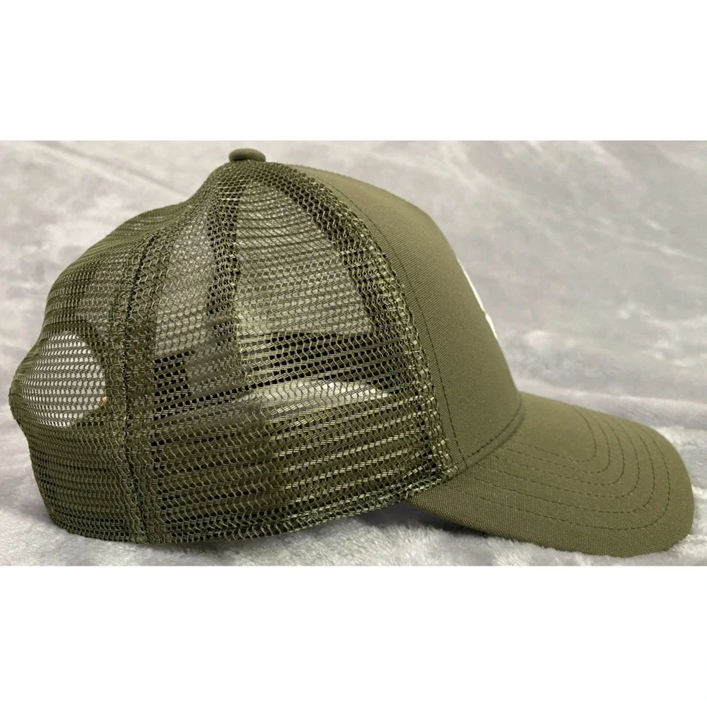 Rivian Automotive Compass Snapback Hat Men OSFA Olive Green Mesh Trucker Cap